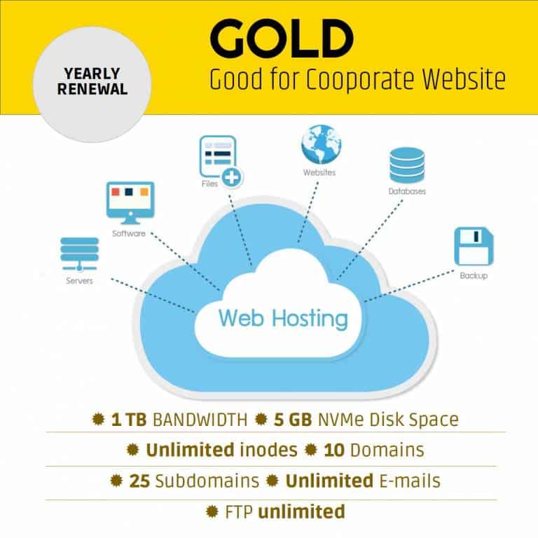 Gold Web Hosting Services